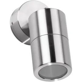 Lcd Außenwandleuchte Edelstahl 13,4 cm GU10 IP65 silber