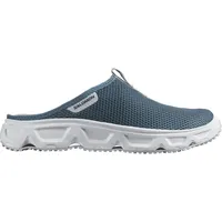 Salomon Reelax Slide 6.0 Herren Pantoletten, Outdoor-bereit, Sofortiger und lang anhaltender Komfort, Vielseitiger Einsatz, Blue Ashes, 42