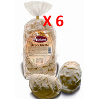 „ABATIANNI“ 3 KG orecchiette 100% italienische Hartweizengrießnudeln (6 x 500 g)