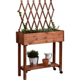 Dobar Rollbares Hochbeet mit Rankhilfe