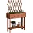 Hochbeet mit Rankhilfe 79 x 28,5 x 130 cm braun