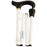 Gastrock Designer Gehstock Derby-Faltstock Gehhilfe weiß