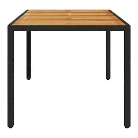 vidaXL Gartentisch 97,3 x 48,4 x 17 cm Schwarz