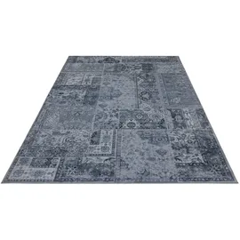 OBSESSION Teppich "Avantgarde 105", grau, B:120cm H:8mm L:170cm, Polyester, Teppiche, Teppich, modernes Patchwork Design, waschbar, In- und Outdoor, Balkon, Terrasse