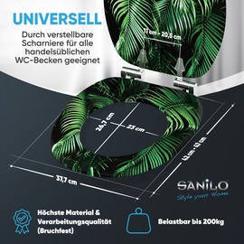 Sanilo WC-Sitz mit Absenkautomatik Palmdream