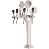 ich-zapfe Schanksäule Chrom 4-leitig, elegant, `Topp-Qualität!`