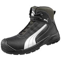 Puma Safety Shoes Cascades Mid S3 HRO SRC, Puma 630210-202 Unisex-Erwachsene Sicherheitsschuhe, Schwarz (schwarz/weiß 202), EU 40