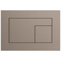 TECE TECEvelvet WC-Betätigungsplatte für Zweimengentechnik, Castoro Ottawa / Beige-Braun