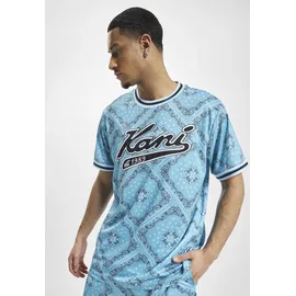 Karl Kani KM232-008-1 KK Varsity Paisley Mesh Tee Blau S