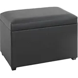 Haku-Möbel HAKU Möbel Sitztruhe 52524 schwarz Kunstleder 58,0 cm