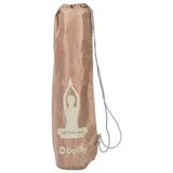 bodhi Easy Bag Yogamattentasche aus Polyester mit Print Siddhasana Taupe 1 St