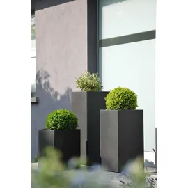 JAN KURTZ Planter 33 x 33 x 60 cm Schwarz