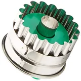 Städter Welser-Ringerl m. Auswerfer, Edelstahl, Silber-grün, 4.8 x 4.8 x 4.8 cm