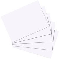 Herlitz Karteikarten weiß A5 blanko, 100 Blatt (10621308)