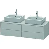 Duravit XSquare Waschtischunterbau wandhängend XS4916, 4 Schubkästen, beidseitig, Nordic weiß seidenmatt