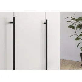 Rauch Kleiderschrank RAUCH "Drehtürenschrank Schrank Garderobe Wäscheschrank Schlafzimmer AVOLA", weiß (alpinweiß), B:226cm H:197cm T:54cm, Holzwerkstoff, Schränke, Kleiderschrank, mit hochwertigen Stangengriffen in Schwarz aus Metall MADE IN GERMANY, Topseller