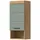 inn.furn Hängeschrank in Grün und Eiche 37 x 79 cm, Shawn