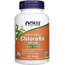 NOW Foods Organische Chlorella Tabletten 200 St.