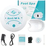 Ionisches Fußbad, tragbares Spa für füße, Entgiftungsmaschine für die Füße, Spa-Massagegerät (1 x Gerät + 1 x Becken)