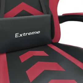 vidaXL Gaming-Stuhl mit Fußstütze Schwarz & Rot