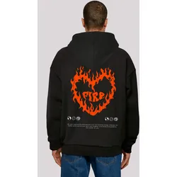 Kapuzenpullover F4NT4STIC "Valentines Streetwear", Herren, Gr. 5XL, schwarz, Obermaterial: 100% Baumwolle, casual, oversize, Langarm, Pullover, Premium Y2K Streetwear