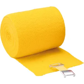 HÖGA Lastic-Color, gelb, 8 cm x 5 m gedehnt, dauerelastische Idealbinde, 1er Pack (1 x 0.047 kg)