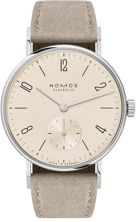 Nomos Glashütte Damenuhr Tangente 33 champagner 150 - silber