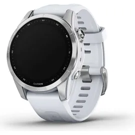 Garmin Fenix 7S Standard silber mit steinweissem Armband