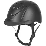 Kerbl Covalliero Reithelm Nerron VG1, Trainingshelm Tunierhelm, Schwarz 55-59
