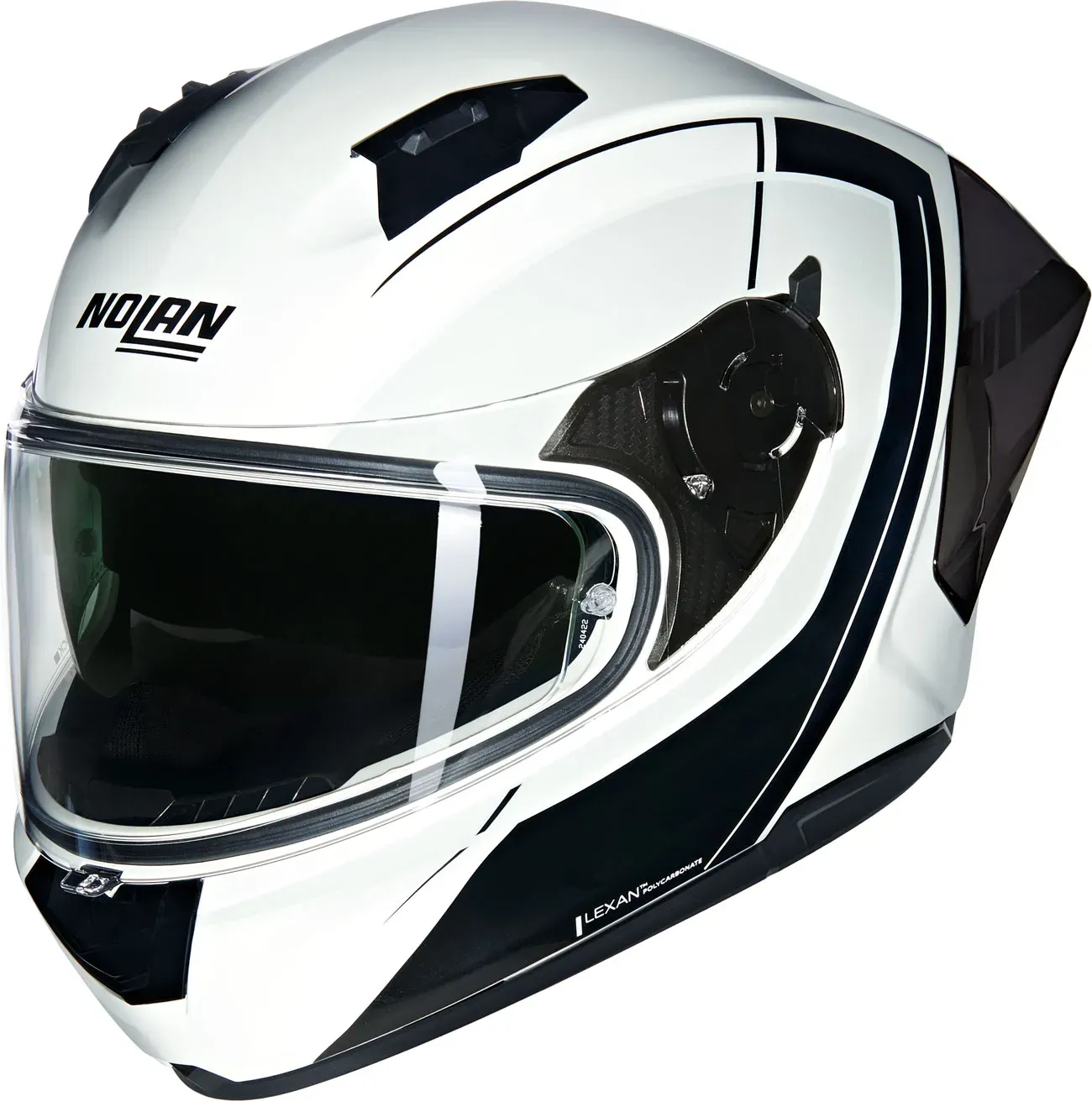 Nolan N60-6 Sport Mesmerico 341, casque intégral - Blanc/Noir - S