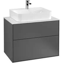 Villeroy & Boch Finion Waschtischunterschrank, 2 Auszüge, Waschbecken mittig, 800x603x501mm,
