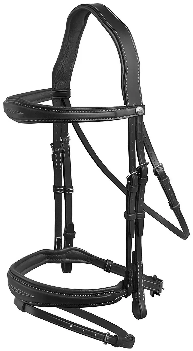 PRESTIGE Englische Trense schwarz WB