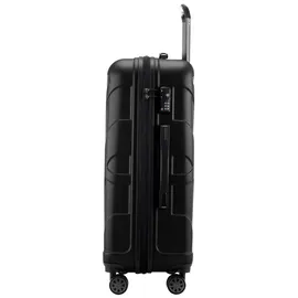 Suitline Hartschalenkoffer Trolley 4-Rollen 66 cm / 58-68 l schwarz