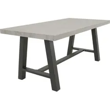 Natur24 Fresco Gartentisch 180 x 90 x 75 cm Grau/Anthrazit