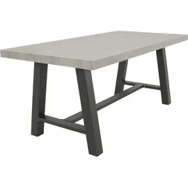Natur24 Fresco Gartentisch 180 x 90 x 75 cm Grau/Anthrazit