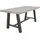 Natur24 Fresco Gartentisch 180 x 90 x 75 cm Grau/Anthrazit