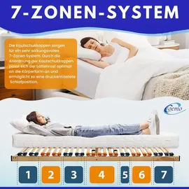 Coemo MULTIRA 7-Zonen Kopfteil verstellbar 100 x 200 cm