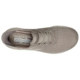 SKECHERS Summits taupe mesh/gold trim 37
