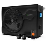 Pool Wärmepumpe 12 kW Inverter, Poolheizung für Pools bis 45.000 L, COP bis 13,0, Heizen & Kühlen, WLAN, R32, DN50, 42–53 dB(A), für Gartenpool Aufstellpool Stahlwandpool