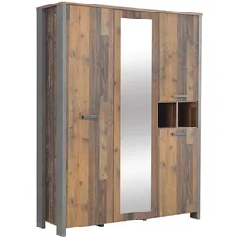 Forte Drehtürenschrank Clif 156,4 x 204,7 x 52 cm Braun