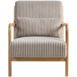 Beliani Sessel SORSELE Cord 72 x 71 x 70 cm Beige