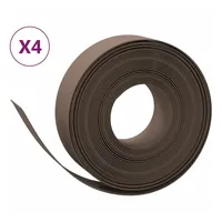 vidaXL Rasenkanten 4 Stk. Braun 10 m 15 cm Polyethylen