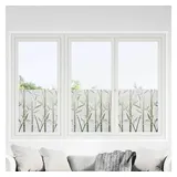 vidaXL Fensterfolie, Fensterfolie Bambus-Muster 45 x 500 cm PVC
