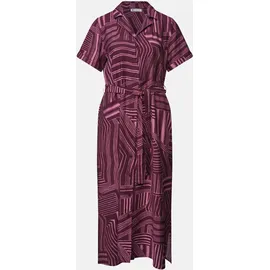 STREET ONE Midikleid Grafisches Muster Lila/Pink/Rosa 44