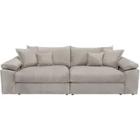 Big-Sofa HOME AFFAIRE "Soft&Cosy XL" Sofas Gr. B/T: 246cm x 123cm, Cord, grau (taupe) Mega Sofa, in Cord, inklusive Kissen Bestseller