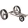 fasan matt® Golf Push Trolley Parccurate Fasan matt Edelstahl klappbar Titanoptik mit Tasche