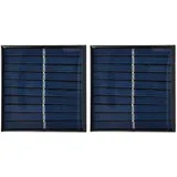Eosnow - 2 Stück Mini-Solarpanel, tragbar, gekapselte Zelle, Epoxidharz, flexibel, für Heimwerker, 0,7 w, 5 v, 0–140 mA
