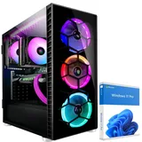 KRAFTPC High End Gaming-PC AMD Ryzen7 5700X - GeForce RTX4060 8GB - 1TB M.2 NVMe SSD - 32GB DDR4 - Win11 - WLAN - Gamer PC Desktop PC Gaming Computer