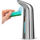 Automatischer Seifenspender Mit Sensor, Wasserdichter, Berührungsloser Infrarot-seifenspender Für Bad, Küche, Hotel, Restaurant – Silber – Crezuo
