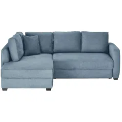 bobb Ecksofa mit Boxspringpolsterung   ¦ blau ¦ Maße (cm): B: 235 H: 90 T: 184.0
